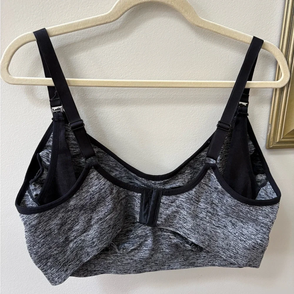 Motherhood Black and Gray Nursing Bra - Picture 2 of 4